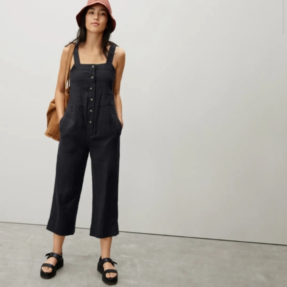 Everlane Linen Picnic Jumpsuit